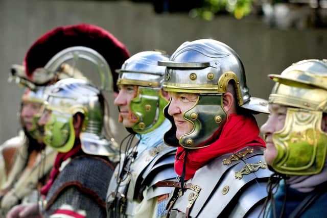 The Antonine Guard re-enactment group will set up a Roman encampment at Kinneil House on Saturday as part of a Roman themed Doors Open Day.  Pic: Alan Murray.
