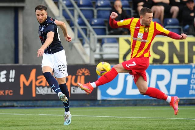Brad McKay is back in contention for Falkirk after injury layoff (Pic by Michael Gillen)