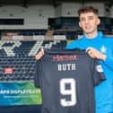 Michael Ruth will wear the number nine jersey (Pic courtesy of Falkirk FC)