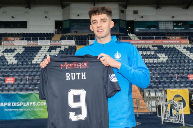 Michael Ruth will wear the number nine jersey (Pic courtesy of Falkirk FC)
