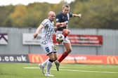 26-10-2024. Picture Michael Gillen. FALKIRK. Falkirk Stadium. Falkirk FC v Dunfermline Athletic FC. Season 2024 - 2025. SPFL William Hill Championship. Match Day 11. Aidan Nesbitt 10.