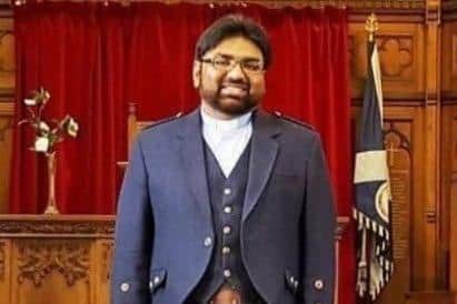 Grangemouth's Abbotsgrange Church minister Reverend Aftab Gohar is hoping for dry weather this Sunday