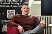 Falkirk author and metal detectorist  Alan Baxter at Falkirk Library to talk about his new book. Pic: Michael Gillen