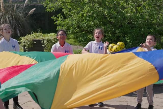 Pupils from Windsor Park School took part in the UN International Day of Play (Picture: Submitted)