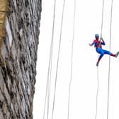 We know Spiderman has a head for heights and he's proving it here!