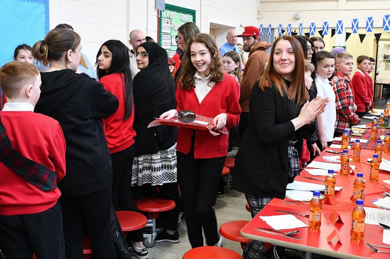 Carrying the Haggis was pupil Carly B.