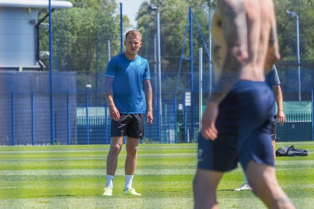 Bryn Morris being back on the training pitch with his team-mates will provide a welcome boost to manager Kenny Jackett.  Picture: Habibur Rahman