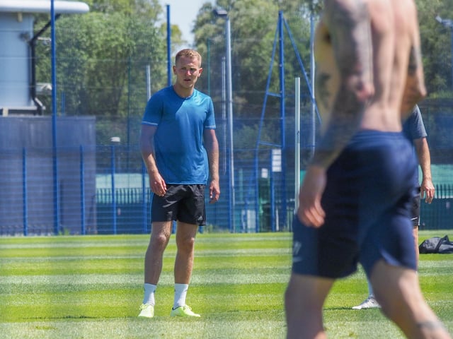Bryn Morris being back on the training pitch with his team-mates will provide a welcome boost to manager Kenny Jackett. Picture: Habibur Rahman