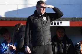 Bo'ness United boss Stuart Hunter could be looking at a different set-up next season (Pic by Michael Gillen)