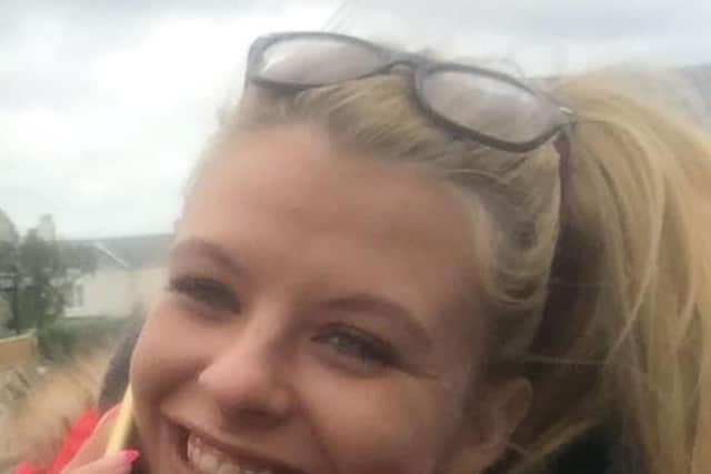 Amy-Rose Wilson died in a crash in New Carron Road, Falkirk, last month. Pic: Police Scotland