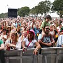Crowds gathered in Linlithgow for Party at the Palace.
