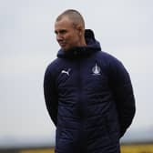 Interim head coach Kenny Miller on the touchline on Saturday afternoon (Picture: Alan Murray)