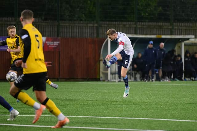 Coll Donaldson says he’ll continue to shoot from range after scoring against Annan (Photo: Ian Sneddon)