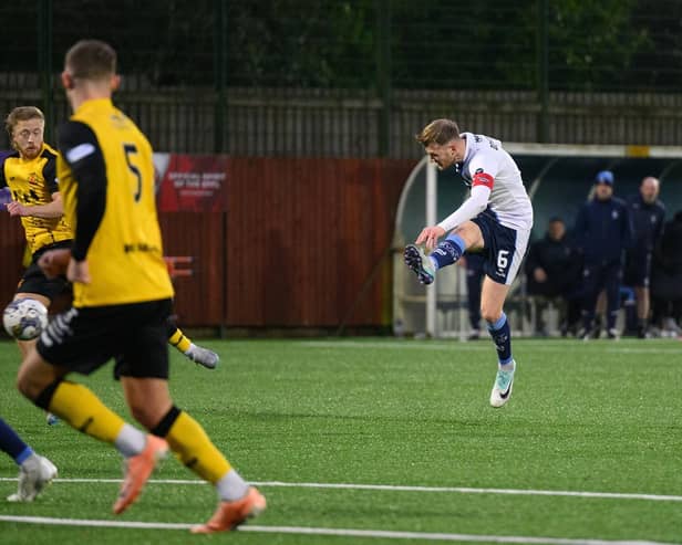 Coll Donaldson says he’ll continue to shoot from range after scoring against Annan (Photo: Ian Sneddon)
