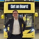 Mayor of Greater Manchester, Andy Burnham visits Alexander Dennis to see the Falkirk-built Bee Network buses for the first time.