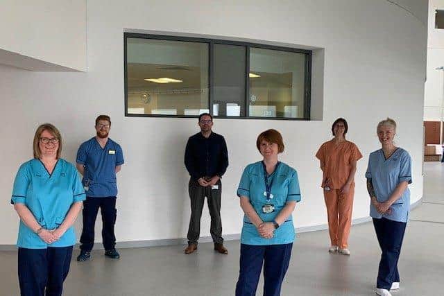 Some of the staff involved in the NHS Forth Valley RECOVERY trial for Covid-19