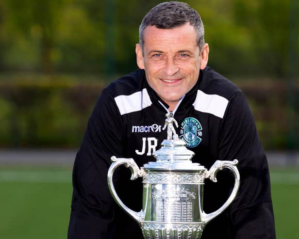 Hibs manager Jack Ross at his side's training centre this week (Photo by Alan Harvey/SNS Group)