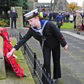There will be no Remembrance Sunday service in Zetland Park, Grangemouth this year due to the coronavirus pandemic. Picture: Michael Gillen.