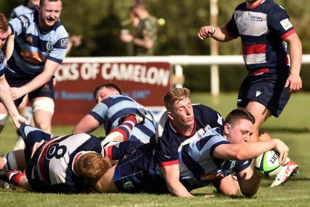 Falkirk defeated Aberdeen Grammar on Saturday afternoon (Pictures by Alan Murray)