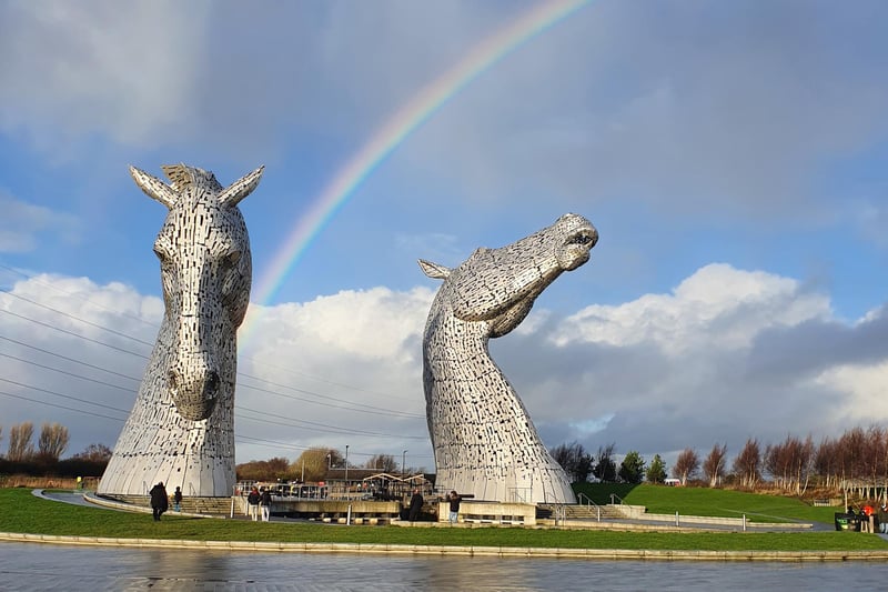 Rainbow over the Kelpies (Pic: Jenny Graham)