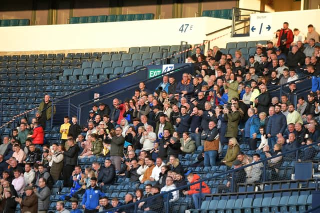 Steins Thistle had a healthy backing for the 2023 cup final at Hampden Park (Photo: Michael Gillen)