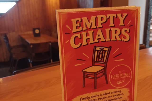 Empty Chairs movement is helping tackle loneliness in Falkirk. (Pic. Contributed.)