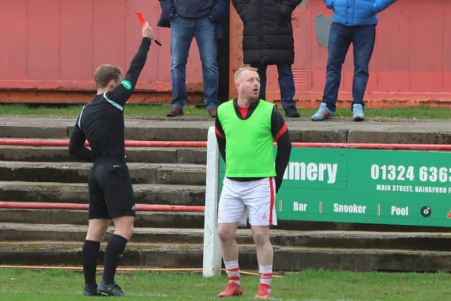 Andy Rodgers sent off for Camelon Juniors - despite not having played ...