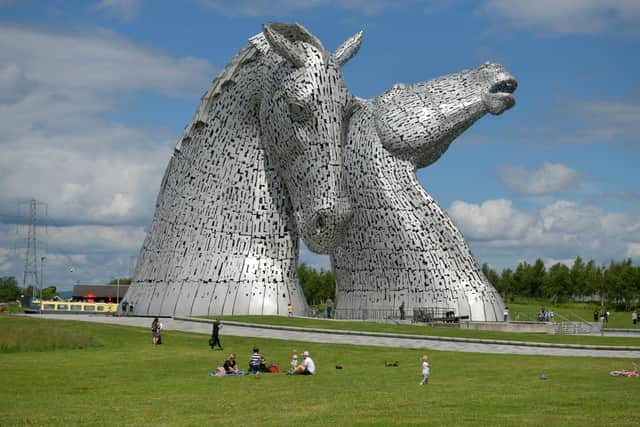 The break-in happened at a kiosk near the world famous Kelpies