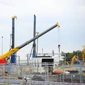 Construction on the new Earls Gate Energy Centre continues on land near Caledon Green, Grangemouth