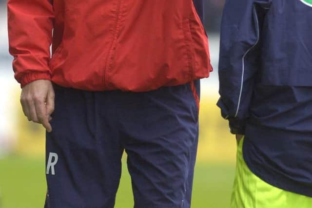 Rice on the touchline as Falkirk coach back when 'his club' faced another one his ex-clubs, Hamilton Accies, back in 2009 (Photo: Lisa Ferguson)