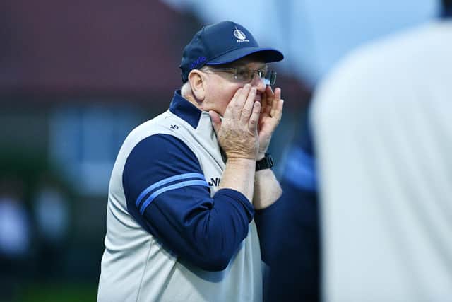 Falkirk boss John McGlynn was left pleased by his side's bonus point result over Partick Thistle (Photo: Michael Gillen)