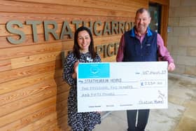 John Black of The Station Hotel Larbert is hoping to be able to hand over another generous cheque to Strathcarron Hospice. Pic: Michael Gillen