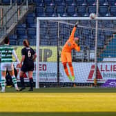 Falkirk goalkeeper Rachel Pirie has earned plaudits for her excellent performance against Celtic (Pics by Scott Louden)