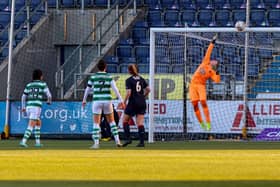 Falkirk goalkeeper Rachel Pirie has earned plaudits for her excellent performance against Celtic (Pics by Scott Louden)