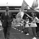 Scotland's manager Ally MacLeod laps up the applause at Hampden in 1978 as the team prepare for the World Cup in Argentina