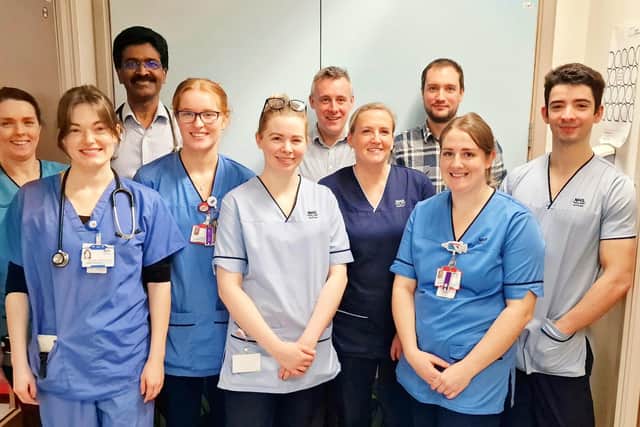 The stroke team at NHS Forth Valley have been working with colleagues at Edinburgh Royal Infirmary to establish the new service. (Pic: NHS Forth Valley)