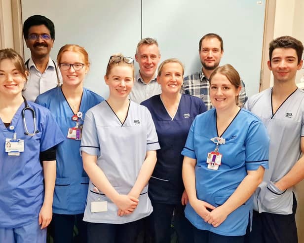 The stroke team at NHS Forth Valley have been working with colleagues at Edinburgh Royal Infirmary to establish the new service.  (Pic: NHS Forth Valley)