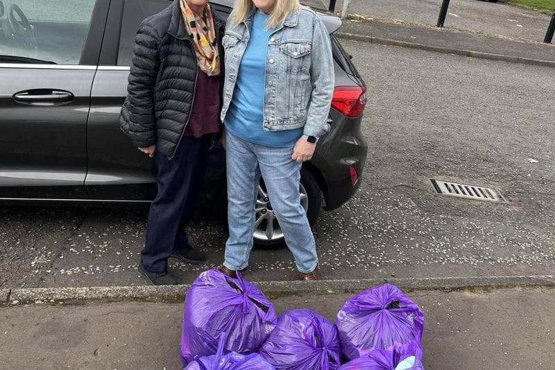 Slimming World members Lisa (left) and Rhonda (right) who have lost 8.5 stones between them since last July