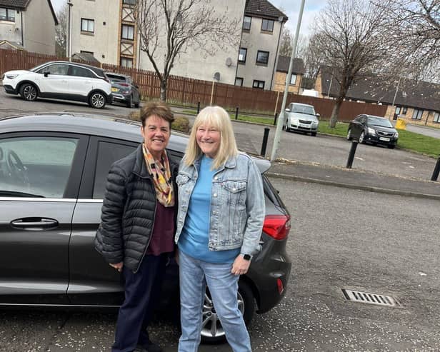 Slimming World members Lisa (left) and Rhonda (right) who have lost 8.5 stones between them since last July