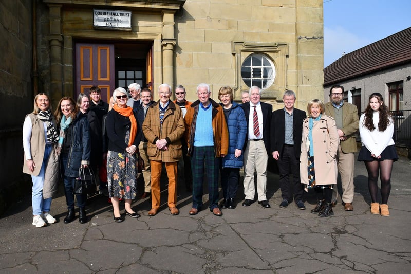The family of James Finlayson who attended Sunday's event.