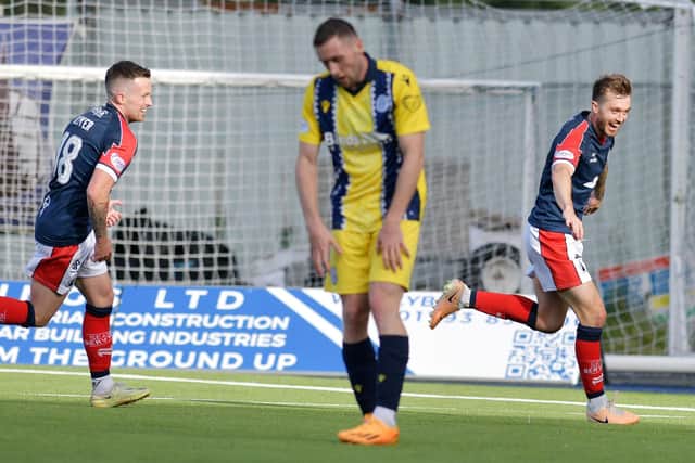 Spencer struck a late winner for Falkirk against Queen of the South (Photo: Michael Gillen)