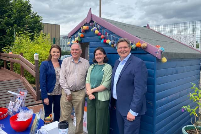Guests at the Sensory Centre BBQ event included former councillor and Provost Pat Reid and MSP Stephen Kerr