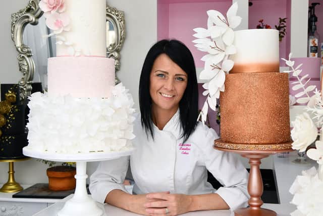 Sharon Allan of Luscious Lovelies Cakes who has taken the gold award for her celebration cake
