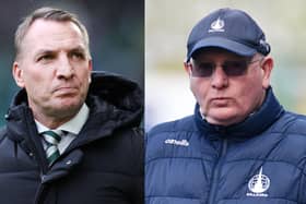 Celtic boss Brendan Rodgers got in touch with Falkirk gaffer John McGlynn (Pictures: Getty Images; Michael Gillen)