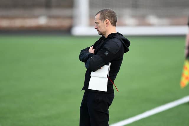 Bo'ness United manager Max Christie