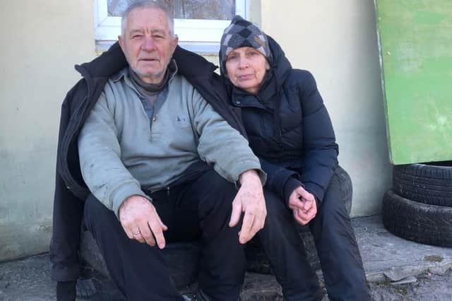 Viktor and Luda Rozovenko fled to their summer home near Chernihiv.