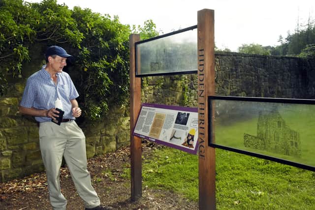 Ian Shearer, chairman of Friends of Kinneil, is one of the volunteer guides who leads the outdoor walk around the estate.  (Pic: Alan Murray)