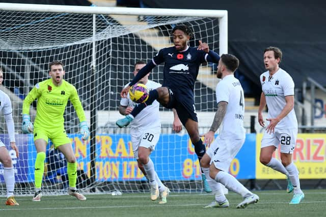 Wick Academy manager Gary Manson watched Falkirk's 2-0 win over Edinburgh recently (Photo: Michael Gillen)