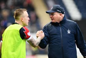 Bairns boss John McGlynn reckons it is a 'major coup' to get Calvin Miller tied down to a new deal (Photo: Michael Gillen)