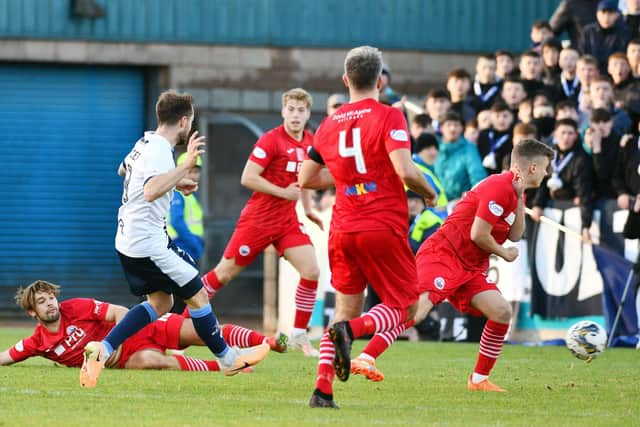 21-10-2023. Picture Michael Gillen. STIRLING. Forthbank Stadium. Stirling Albion v Falkirk FC. Season 2023 - 2024. Matchday 10. SPFL cinch League One.:.